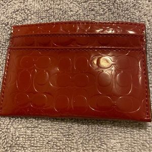 Coach card holder